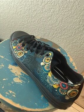 Yes we Vibe colorful Sneakers - artsy, fun, comfy.